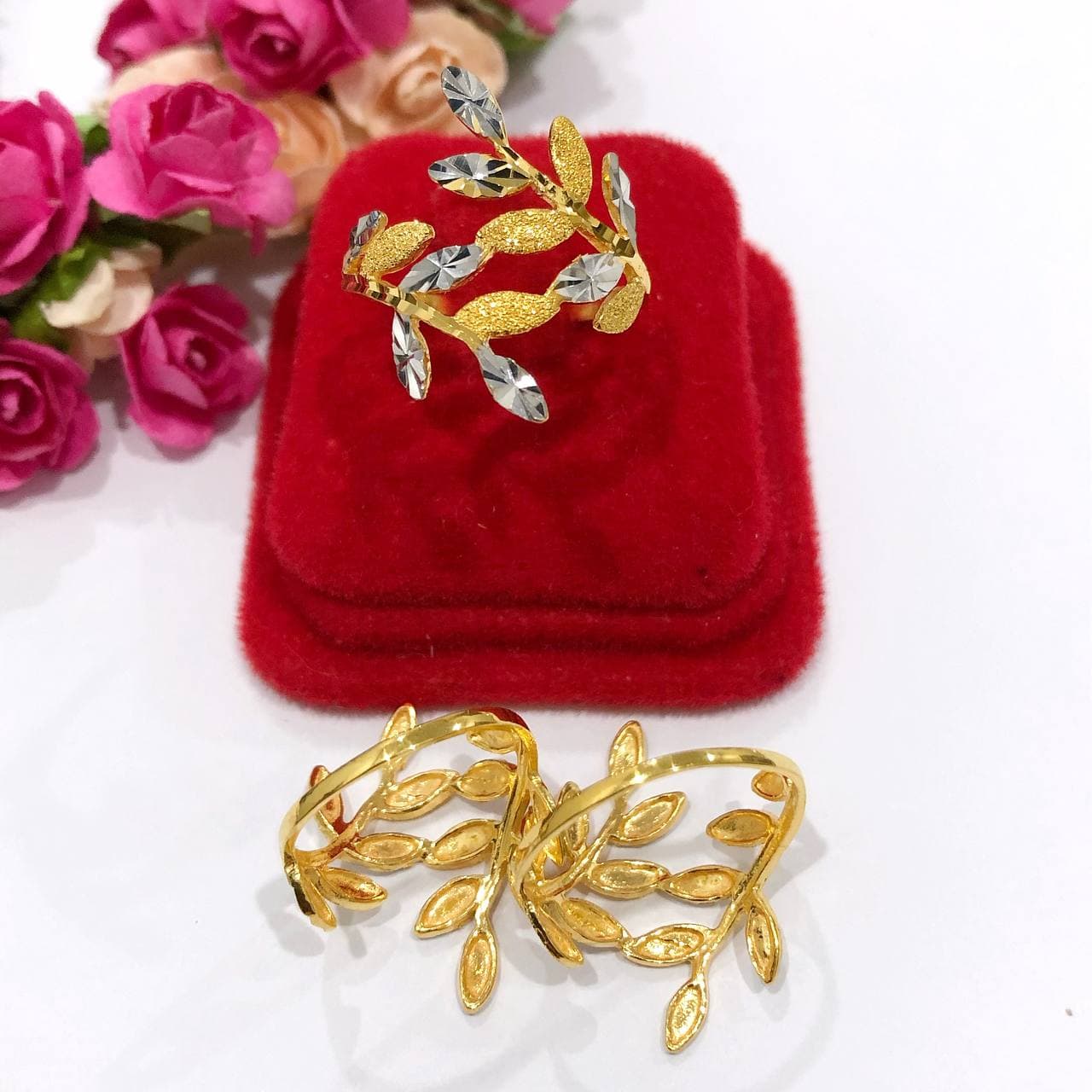 CINCIN FESYEN DAUN 2C 2.2CM 2.27gm